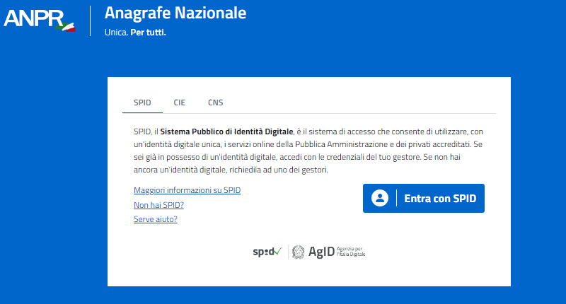 Scaricare certificati digitali con Spid come accedere all’anagrafe digitale